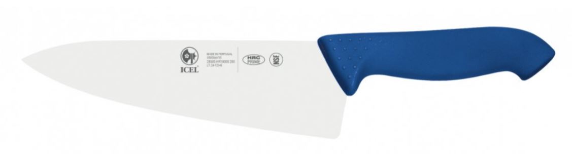 FACA INOX COZINHA 20 CM CABO AZUL