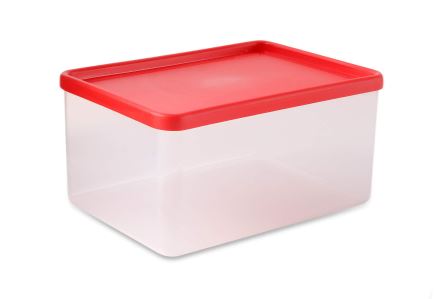 CAIXA PLÁSTICA C/TAMPA 28X15X12 CM 3,5 L