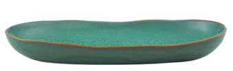 TRAVESSA OVAL GRÉS34CM JADE