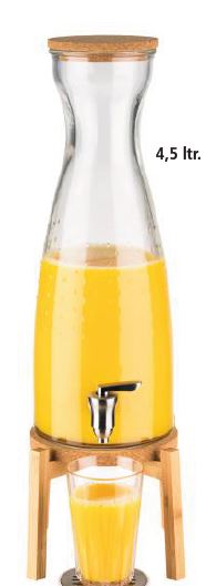 DISPENSADOR VIDRO P/ SUMOS  4.5 L