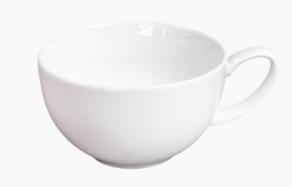 CHAVENA PORCELANA BRANCA 340 ML
