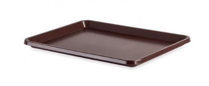 TABULEIRO PLASTICO CASTANHO 36X26,5 CM