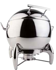 CHAFING DISH INOX SOPA 10 L  C/ SUPORTE QUEIMADOR