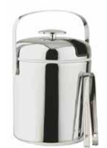 BALDE INOX P/ GELO C/ TAMPA Ø 14 CM 1,3 L