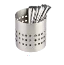 CESTO INOX P/ TALHERES 12X13.5 CM