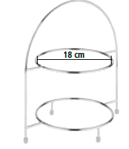 SUPORTE P/ PRATOS METÁLICO 30CM