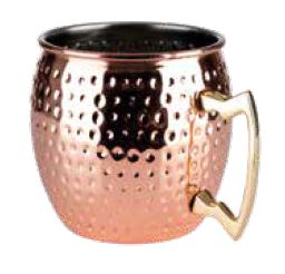 CANECA INOX C/ BANHO DE COBRE 0,50 L